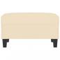 Preview: Fußhocker Creme 70x55x41 cm Stoff