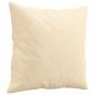 Preview: Zierkissen 2 Stk. Creme 40x40 cm Stoff