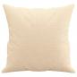 Preview: Zierkissen 2 Stk. Creme 40x40 cm Stoff