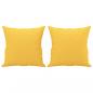 Preview: Zierkissen 2 Stk. Hellgelb 40x40 cm Stoff