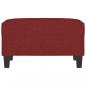 Preview: Fußhocker Weinrot 70x55x41 cm Stoff