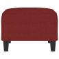 Preview: Fußhocker Weinrot 70x55x41 cm Stoff