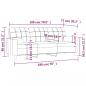 Preview: 3-Sitzer-Sofa mit Zierkissen Creme 180 cm Stoff