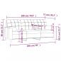 Preview: 3-Sitzer-Sofa mit Zierkissen Weinrot 180 cm Stoff