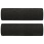 Preview: 2-Sitzer-Sofa mit Zierkissen Schwarz 140 cm Stoff
