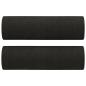 Preview: 2-Sitzer-Sofa mit Zierkissen Schwarz 120 cm Stoff