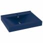 Preview: Luxus-Waschbecken mit Hahnloch Matt-Dunkelblau 60x46 cm Keramik