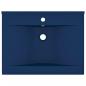 Preview: Luxus-Waschbecken mit Hahnloch Matt-Dunkelblau 60x46 cm Keramik