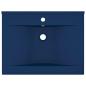 Preview: Luxus-Waschbecken mit Hahnloch Matt-Dunkelblau 60x46 cm Keramik