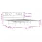 Preview: Bettgestell mit Kopfteil Metall Schwarz 200x200 cm