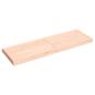 Preview: Tischplatte 120x40x(2-6) cm Massivholz Unbehandelt Baumkante