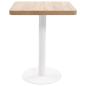 Preview: Bistrotisch Hellbraun 60x60 cm MDF