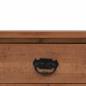 Preview: Konsolentisch Tannenholz Massiv 126x40x77,5 cm Braun