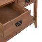 Preview: Konsolentisch Tannenholz Massiv 126x40x77,5 cm Braun