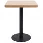 Preview: Bistrotisch Hellbraun 60x60 cm MDF