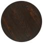 Preview: Bistrotisch MDF und Stahl Rund 60×75 cm Dunkle Esche 