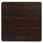 Preview: Bistrotisch MDF und Stahl Quadratisch 80×80×75cm Dunkle Esche 