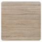 Preview: Bistrotisch MDF und Stahl Quadratisch 80x80x75 cm Eichenoptik