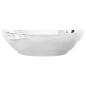 Preview: Waschbecken 40 x 33 x 13,5 cm Keramik Silber
