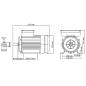 Preview: Einphasen-Elektromotor Aluminium 1,5 kW 2 PS 2-polig 2800 U/min