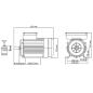 Preview: Einphasen-Elektromotor Aluminium 1,5 kW 2 PS 2-polig 2800 U/min