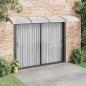 Preview: Türvordach Schwarz 400x100 cm Polycarbonat