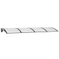 Preview: Türvordach Schwarz 350x100 cm Polycarbonat