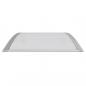 Preview: Türvordach Grau und Transparent 100x75 cm Polycarbonat