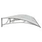 Preview: Türvordach Grau 400x100 cm Polycarbonat