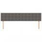 Preview: Kopfteile 2 Stk. Grau 100x5x78/88 cm Kunstleder