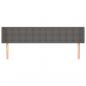 Preview: Kopfteil mit Ohren Grau 203x16x78/88 cm Kunstleder