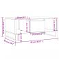 Preview: Couchtisch Betongrau 90x50x36,5 cm Holzwerkstoff