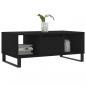Preview: Couchtisch Schwarz 90x50x36,5 cm Holzwerkstoff
