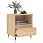 Preview: Nachttische 2 Stk. Sonoma-Eiche 40x35x50 cm Holzwerkstoff