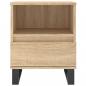 Preview: Nachttische 2 Stk. Sonoma-Eiche 40x35x50 cm Holzwerkstoff