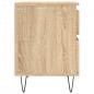 Preview: ARDEBO.de - Nachttische 2 Stk. Sonoma-Eiche 40x35x50 cm Holzwerkstoff