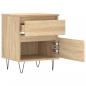 Preview: Nachttisch Sonoma-Eiche 40x35x50 cm Holzwerkstoff
