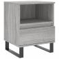 Preview: Nachttisch Grau Sonoma 40x35x50 cm Holzwerkstoff