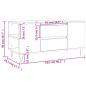 Preview: Couchtisch Grau Sonoma 102x44,5x50 cm Holzwerkstoff