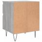 Preview: Nachttische 2 Stk. Grau Sonoma 40x35x50 cm Holzwerkstoff