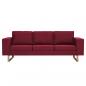 Preview: 3-Sitzer-Sofa Stoff Weinrot