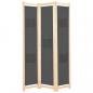 Preview: ARDEBO.de - 3-teiliger Raumteiler Grau 120 x 170 x 4 cm Stoff