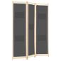 Preview: 3-teiliger Raumteiler Grau 120 x 170 x 4 cm Stoff