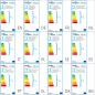 Preview: Decknlampe Art Novau mit Kristallperlen 3 x E14