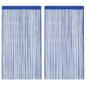 Preview: Fadenvorhänge 2 Stk. 100 x 250 cm Blau