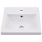 Preview: Einbauwaschbecken 42x39x18 cm Keramik Weiß   