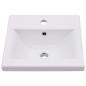 Preview: Einbauwaschbecken 42x39x18 cm Keramik Weiß   