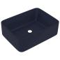 Preview: Luxus-Waschbecken Matt Dunkelblau 41x30x12 cm Keramik