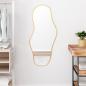 Preview: ARDEBO.de - Wandspiegel Golden 100x45 cm