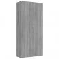 Preview: Schuhschrank Grau Sonoma 80x35,5x180 cm Holzwerkstoff